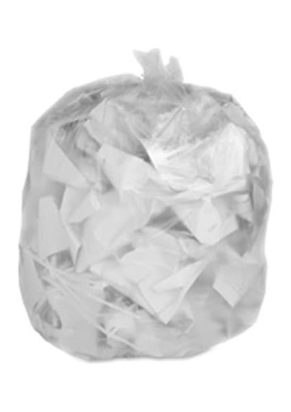 Plasticplace W55HDC1 55-60 Galon Çöp Torbaları - 12 Mikron - Temiz Yüksek Yoğunluklu Çöp Kutusu Astarları 36" x 60" (200 Adet)