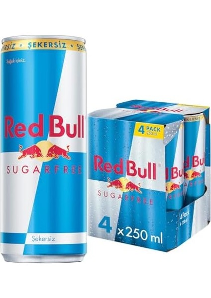 Red Bull Enerji Içeceği Şekersiz 250 ml (4’lü Paket 4X250 Ml) fiyatları