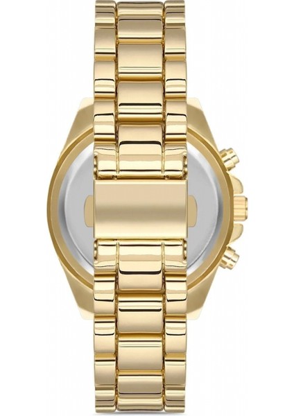 Zarif ve Şık Özel Tasarım Roma Rakam Detaylı Metal Bayan Kol Saati (Gold) fiyatları