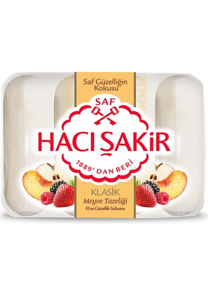 Klasik Meyve Tazeliği Güzellik Sabunu 4X70 G 3 Adet