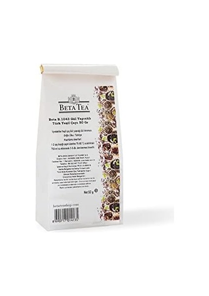 Beta Gül Yapraklı Türk Yeşil Çayı 50 gr modelleri