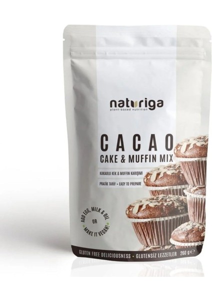 Naturiga Kakaolu Kek Karışımı 260 gr