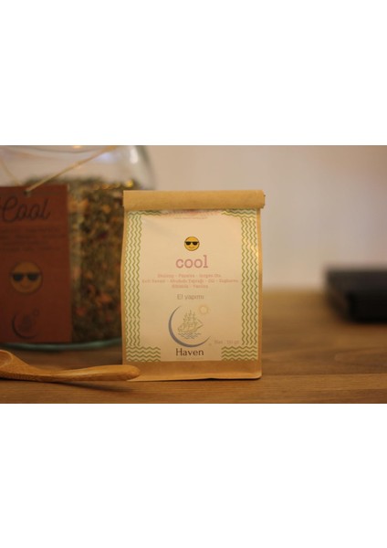 Cool 50 gr | Ahududu Yaprağı-Skullcap-Papatya-Isırgan Otu-Gül-Kuşburnu-Hibisküs-Vanilya | Haven Herbs & Blends Bitki Çayı fiyatları