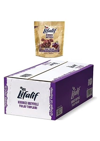 Eti Lifalif Kırmızı Meyveli Yulaf Topları 33 G x 16 Adet fiyatları