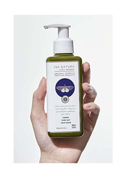 Iva Natura Organik Yüz Peeling Kaya Tuzu Özlü, Mineral Bakım, Doğal ve Vegan, Parabensiz, 125 ml modelleri