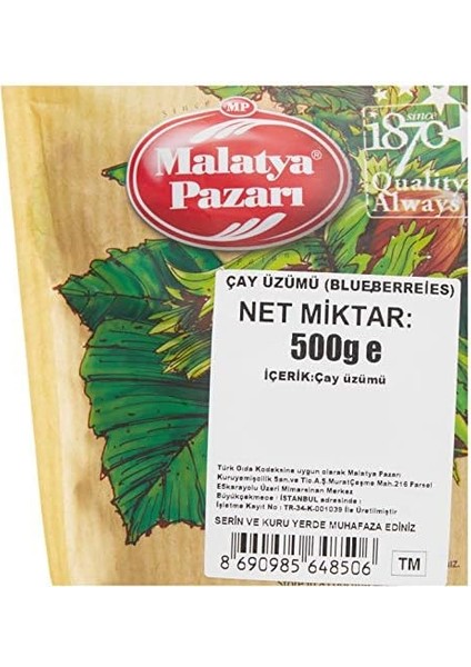 Malatya Pazarı Çay Üzümü (Blueberries) 500 gr fiyatları