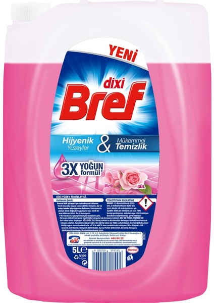 Bref Dixi Yaban Gülü Kokulu 5000 ml Yüzey Temizleyici (1 x 5000 Ml)