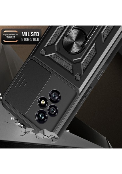 Honor 200 Pro Kılıf Magnetik Standlı Kamera Korumalı Sürgülü Kapak fırsatları