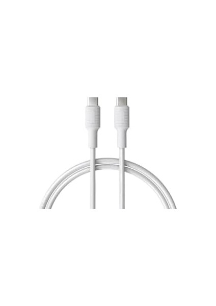Type C-C Power Delivery Hızlı Şarj Kablosu, Beyaz Kablo, Beyaz/beyaz Uçlar (150 Cm) fiyatları