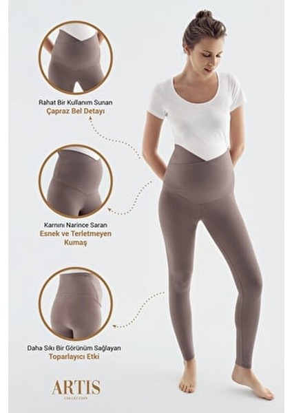 Fitilli Çapraz Kemerli Hamile Tayt Yüksek Bel Esnek Kullanım İçin Tasarlandı fırsatları