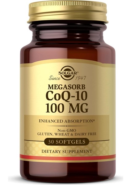 Solgar Coenzyme Q-10 100 Mg 30 Kapsül