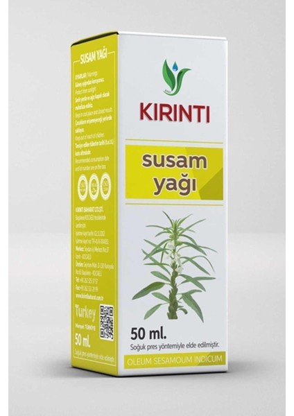 Kırıntı 2000 Susam Yağı 50 ml