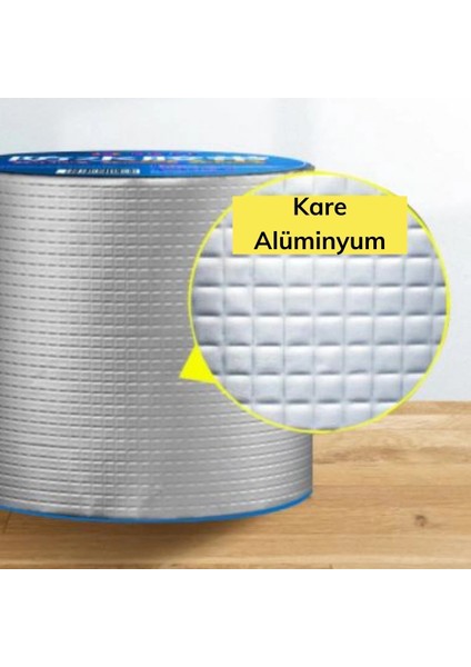 2 mt Yüksek Sıcaklık Dayanan Su Geçirmez Çatı Duvar Çatlak Onarıcı Yapışkan Bant Folyo 5 cm (5047) fiyatları