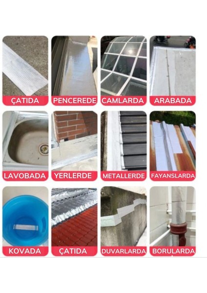 2 mt Yüksek Sıcaklık Dayanan Su Geçirmez Çatı Duvar Çatlak Onarıcı Yapışkan Bant Folyo 5 cm (5047) fırsatları