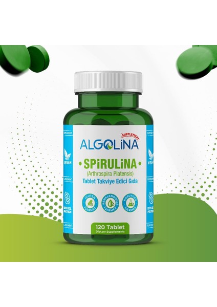 Algolina Spirulina Tablet 600 Mg - 120 Tablet modelleri