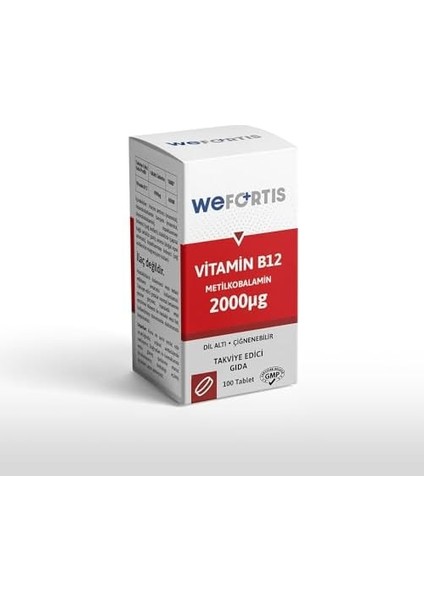 Wefortis B12 (Methylcobalamin) 100 Çiğneme Tablet