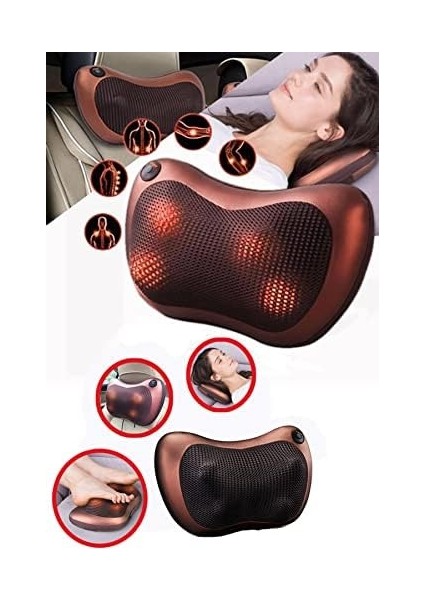 Mobee Masaj Yastığı Ovmalı Çift Motorlu Masaj Aleti