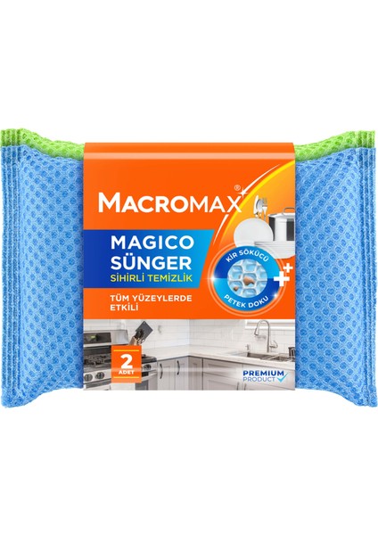 Macromax Magico Sünger 2'li 4 Adet
