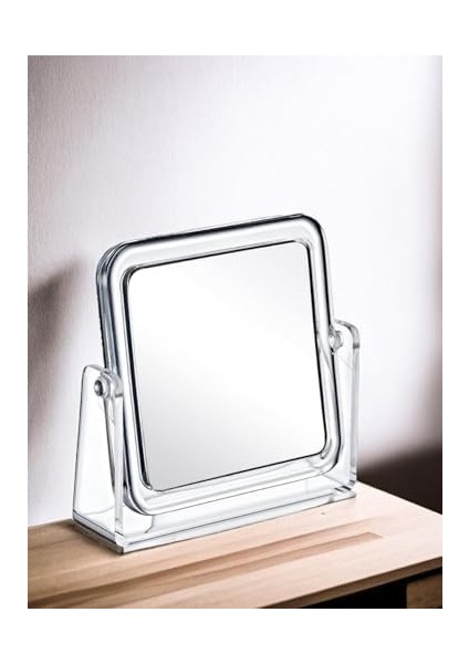 Deconox Akrilik Kare Makyaj Aynası, Akrilik Mini Makyaj Aynası - Kare Ayna, Şeffaf Ayna Şık ve Pratik Makyaj Deneyimi Için Ideal Seçim! fiyatları