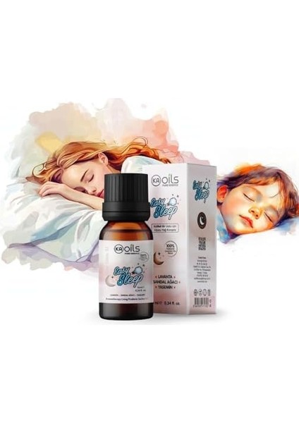 Kaoils Easy Sleep Uçucu Yağ Karışımı - Lavanta + Sandal Ağacı + Yasemin 10 ml -%100 Saf ve Doğal Rahatlatıcı Aromaterapi Yağı | Uyku Desteği | modelleri