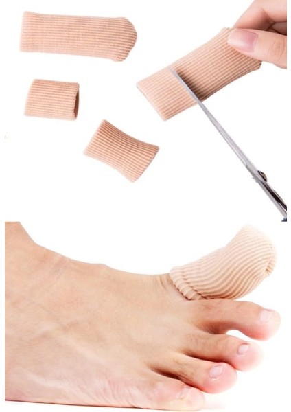 1 Adet 6 cm Ayak Başparmak Kemik Koruyucu, Tırnak Batması Için Kumaş Kaplı Silikon Tüp Nasır Koruyucu, Kumaş Kaplı Silikon Teo Tüp Kumaş, Paramak Eğriliği, Baş Parmak Kemik Koruyucu modelleri
