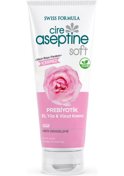 Cireaseptine Soft Gül Özlü Prebiyotikli Krem 75 ml