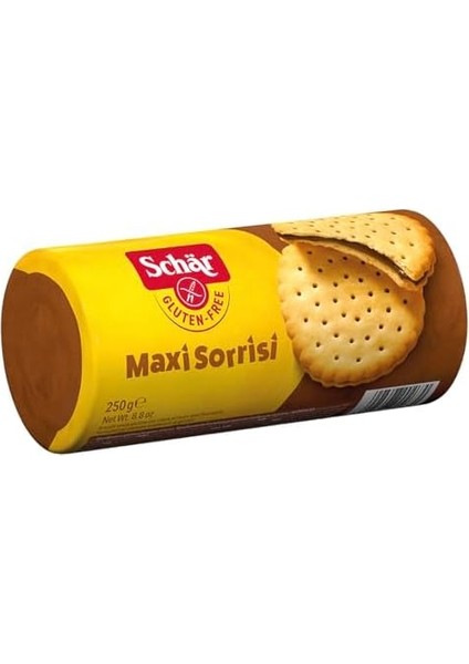 Schar Maxi Sorrisi Glutensiz Kakao Kremalı Bisküvi 250 gr