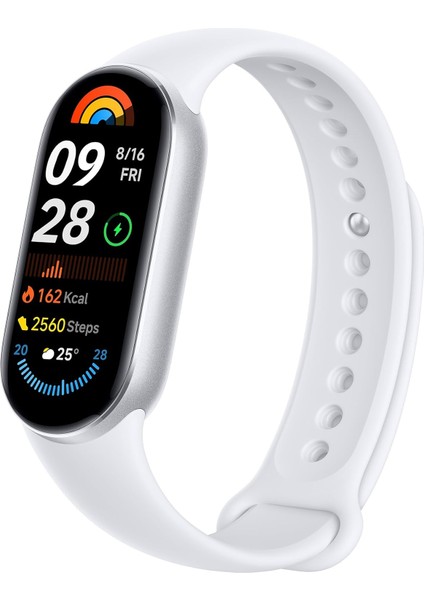 Smart Band 9 Glacier Silver | 1,62 Inç Amoled Ekran | Dokunmatik Ekran, Multisport Tracker, Aktivite Izleyici, Nabız Monitörü | Bluetooth Bağlantısı