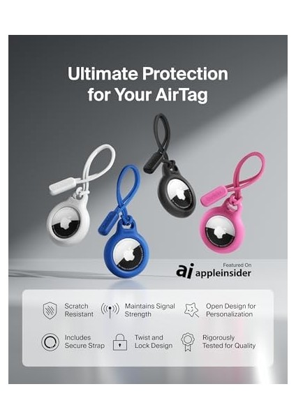 Airtag Için Anahtarlıklı Kılıf - Mavi fiyatları