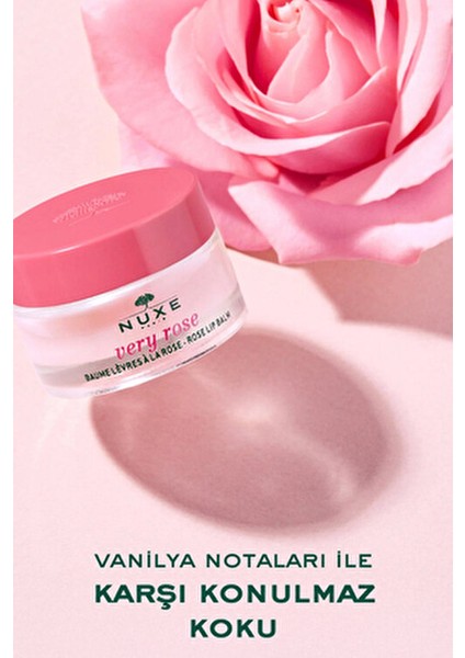 Very Rose Dudak Balmı Nemlendirici Etki 15 gr Hassas Ciltler İçin