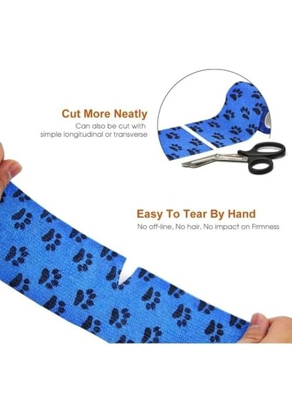 Busstier Kendinden Yapışkanlı Evcil Hayvan Bandajı, 7.5 cm x 4.5 Metre: Sakatlanmaları Önleyici ve Pati Koruyucu fiyatları