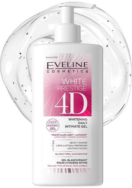 Eveline Cosmetics White Prestige 4d Intim Günlük Çamaşır Jeli 250 ml