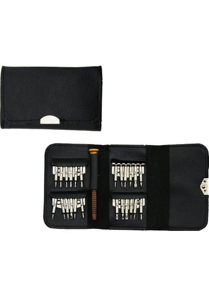 25 Pcs Cüzdan Modeli Tornavida Ucu Seti (4940)