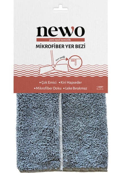 Mikrofiber Yer Bezi 50 x 60 cm 4 Adet