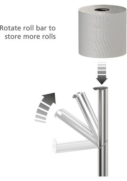 JJ EasyStore Luxe Paslanmaz Çelik Tuvalet Kağıdı Standı indirimleri