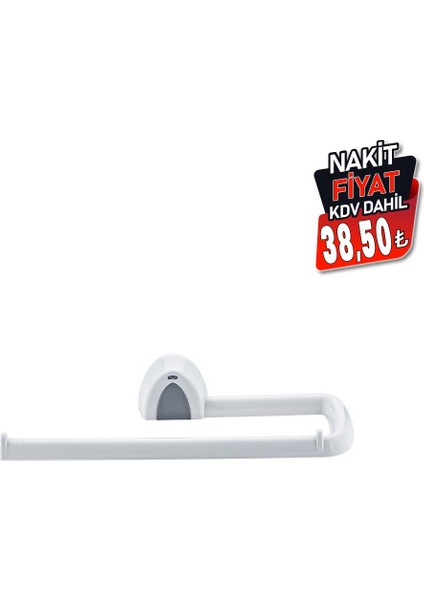 Kağıt Havlu Asacak Beyaz Plastik Yapışkanlı - Duvara Monte (4940) fiyatları
