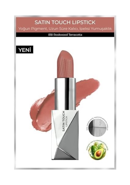Alix Avien Uzun Süre Kalıcı Nemlendirici Pürüzsüz Etkili Yarı Mat Ruj Satin Touch Lipstick 818 Rookwood T. fiyatları