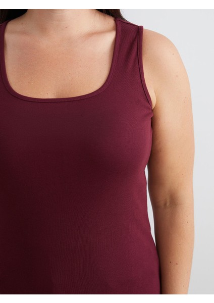 Yeni Sezon Büyük Beden U Yaka Kadın Atlet modelleri