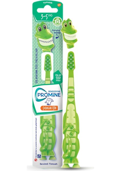 Sensodyne 3-5 Yaş Çocuk Diş Fırçası Yumuşak - Timsah