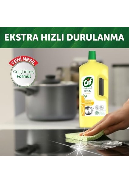 Cif Krem Yeni Nesil Yüzey Temizleyici Limon 1500 ml Tekli Paket fiyatları