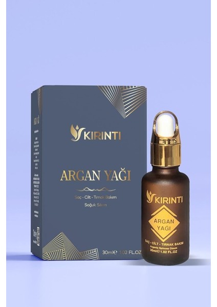 Kırıntı 2000 Argan Yağı Soğuk Sıkım 30 ml (Damlalıklı)