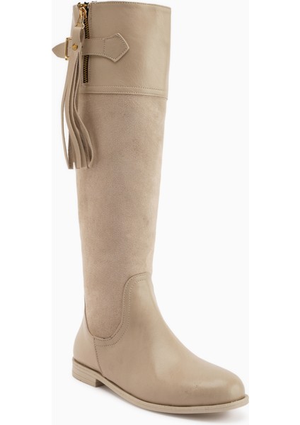 Galia Bej Süet Tokalı Kadın Çizme fiyatları