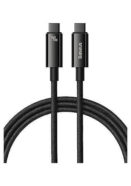 Tungsten Hızlı Şarj Data Kablosu Type-C To Type-C 240W 1m Siyah fiyatları