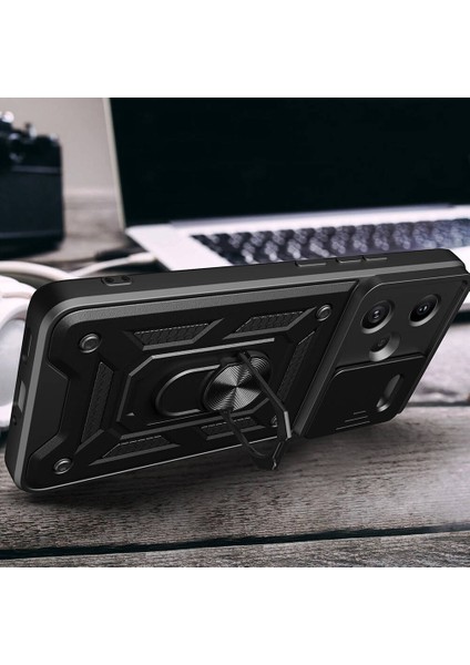 Xiaomi Redmi Note 13 Pro Plus 5g Kılıf Magnetik Standlı Kamera Korumalı Sürgülü Kapak indirimleri