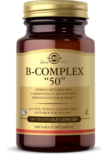 Solgar Vitamin B-Complex 50 100 Tablet