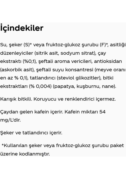 Fusetea Şeftali Aromalı Kutu 6X330 ml