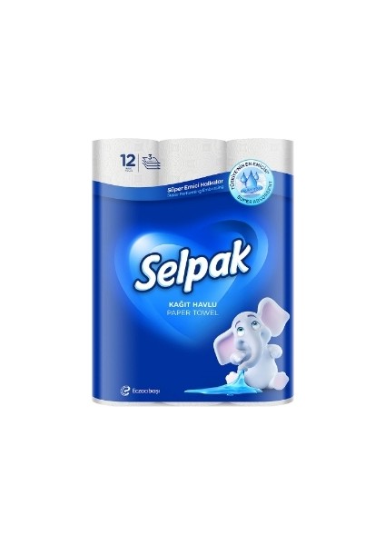 Kağıt Havlu 12'li 4 Adet