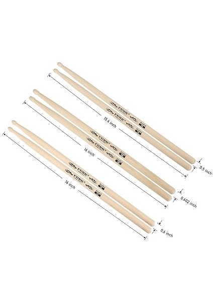 2 Çift Premium Bateri Çubukları,doğal Masif Ahşap Kaymaz Kavrama Ağırlık DENGELI,5A, 7A, 5b Sert Akçaağaç Ahşap Baget,davul, Perküsyon ve Uygulama Için Mükemmel,davul Aksesuarları fiyatları