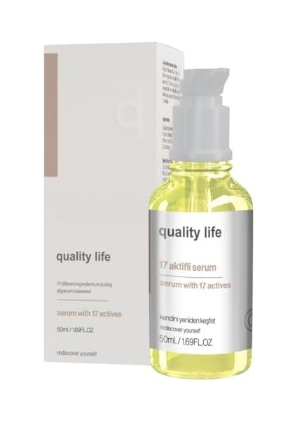 Quality Life Ql 17 Aktifli Saç Dökülmesine Karşı Serum - Saç Güçlendirici Dökülme Karşıtı Saç Serumu ve Yağı