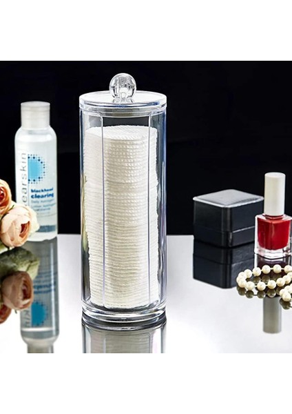 Lirazon Disk Pamukluk, Şeffaf Pamuk Organizeri, Kapaklı Makyaj Pamuğu Kutusu fiyatları